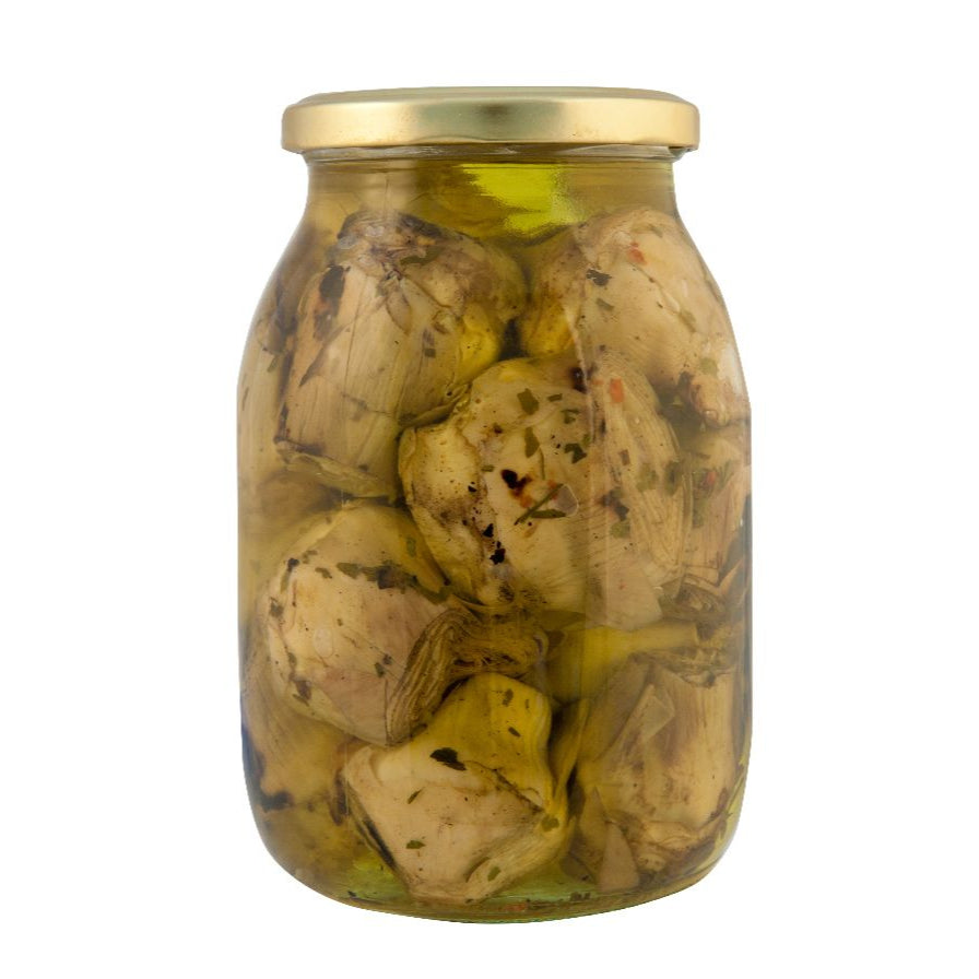 Gegrillte Artischocken in Öl