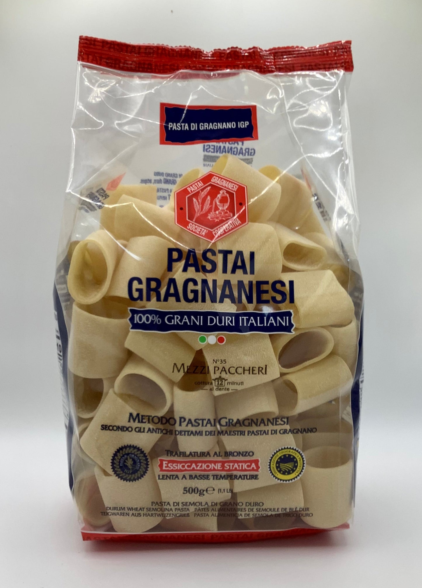 Mezzi paccheri al bronzo 500g