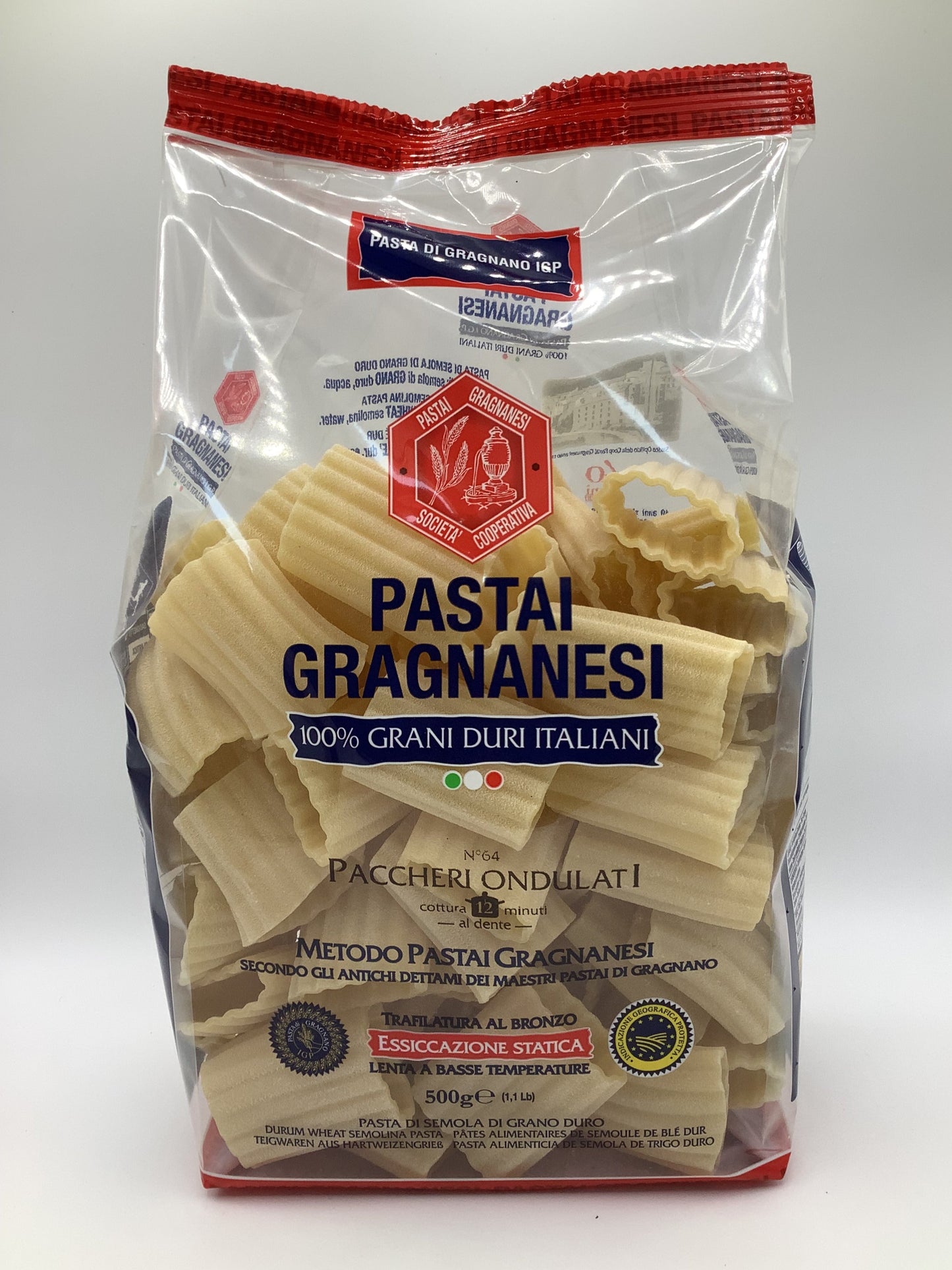 Paccheri ondulati al bronzo 500g