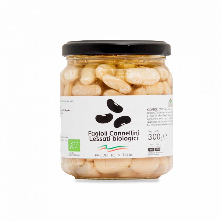 Fagioli cannellini lessati biologici al naturale 300g