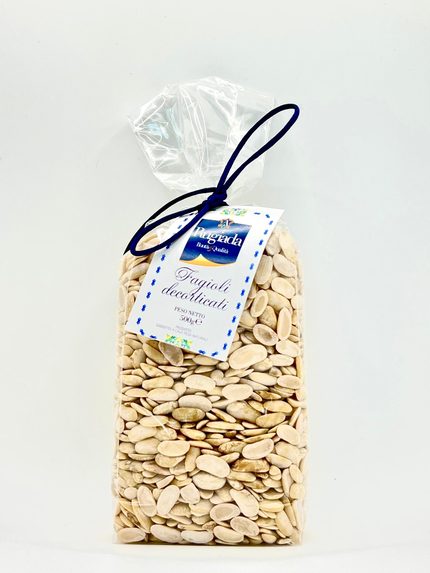 500 g geschälte Bohnen