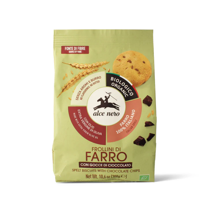 Frollini di farro con gocce di cioccolato Bio 300g