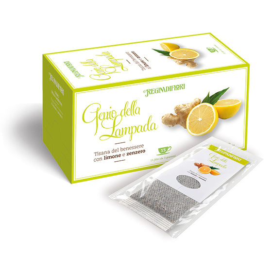 Tisana Genio della Lampada con limone e zenzero 15 filtri
