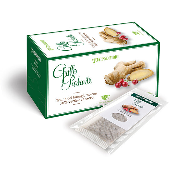 Talking Cricket Herbal Tea with Green Coffee and Ginger 15 Filters