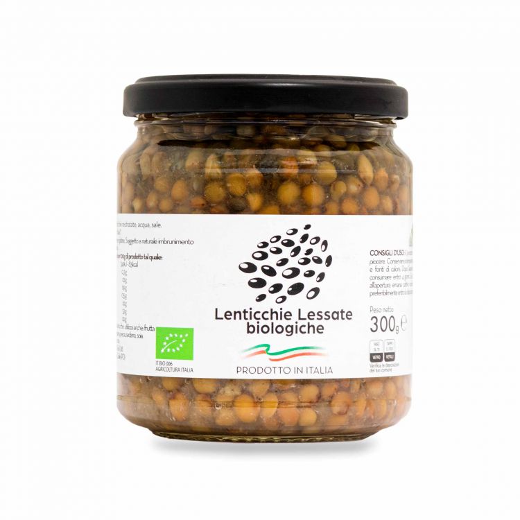 Lenticchie lessate biologiche al naturale 300g