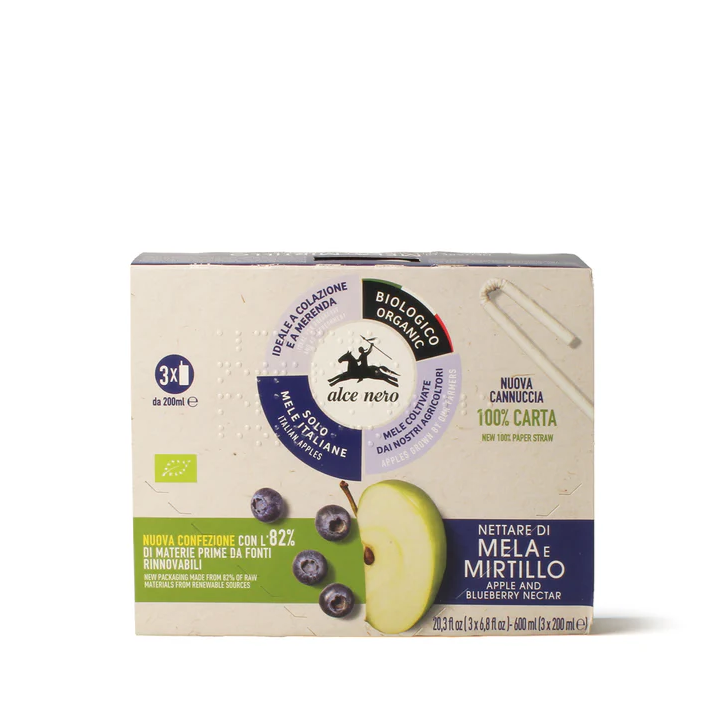 Organic Apple and Blueberry Nectar - 3 packs 600ml