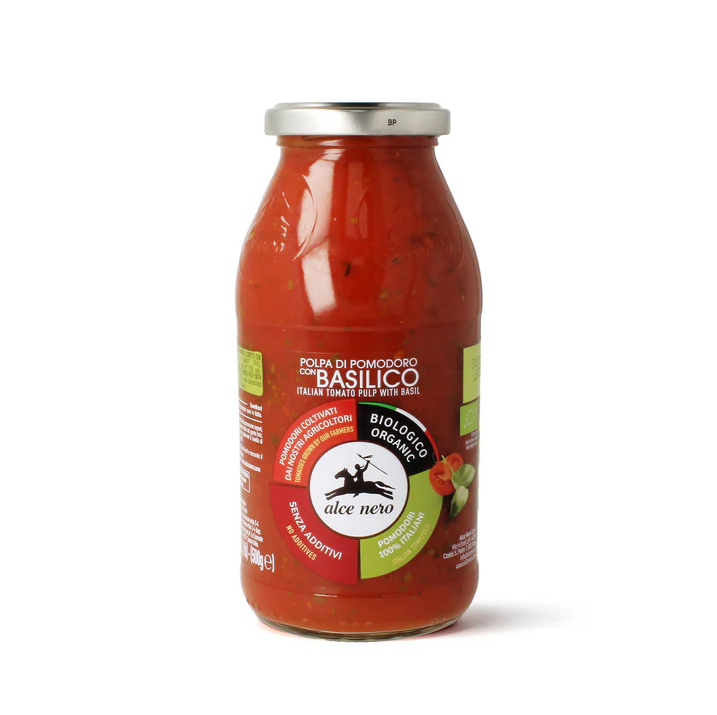 Polpa di pomodoro con basilico Bio 500g