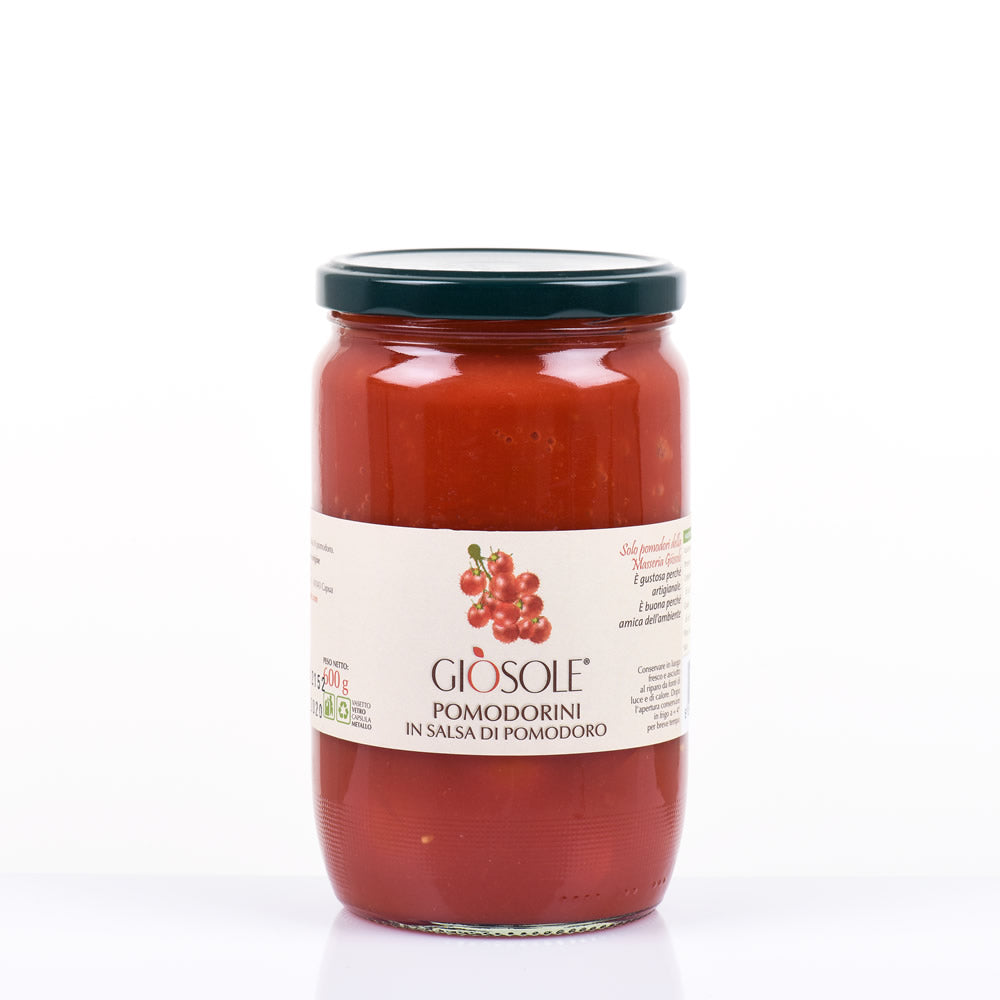 Pomodorini in salsa di pomodoro