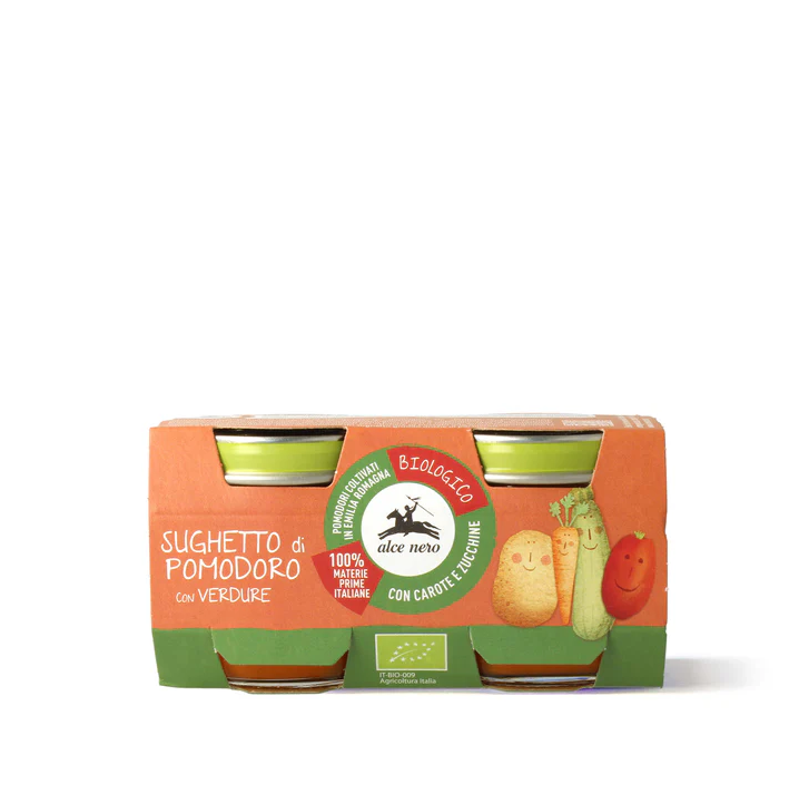 Sughetto di pomodoro con verdure Bio - 2 vasetti 160g