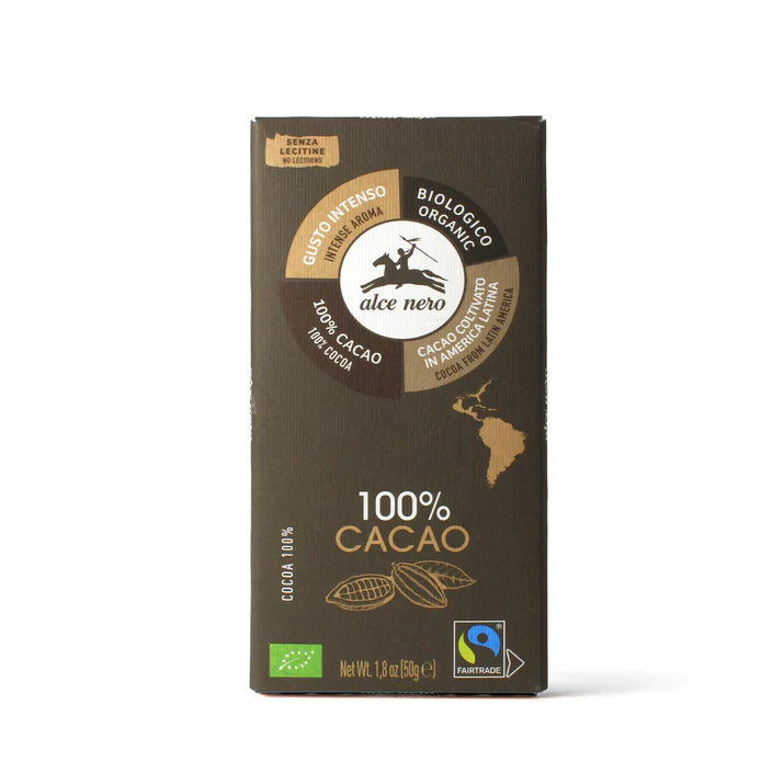 100% Organic Cocoa Bar 50g