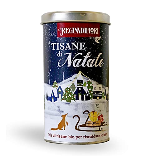 Organic Christmas Herbal Tea Tin 12 Filters