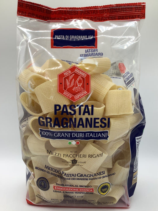 Mezzi paccheri rigati al bronzo 500g