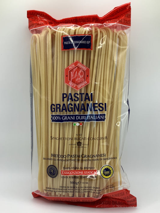 Spaghettoni col buco con curva al bronzo 500g
