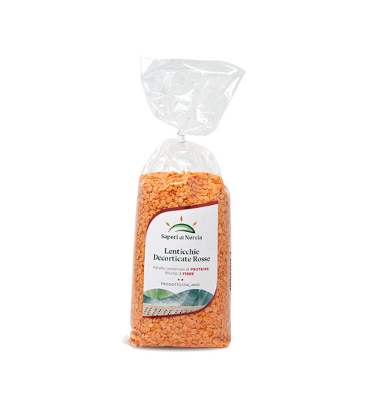 Red hulled lentils 500g