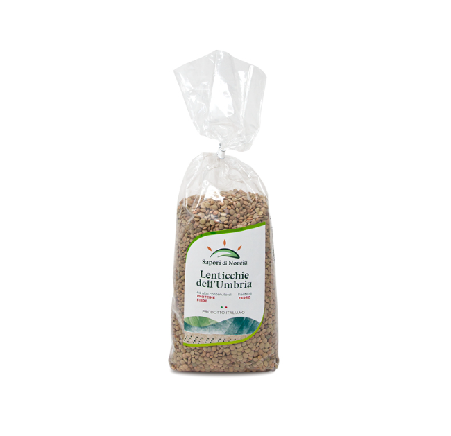 Lenticchie dell'Umbria in cellophane