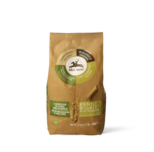 Bio Khorasan Weizen Penne Rigate 500g