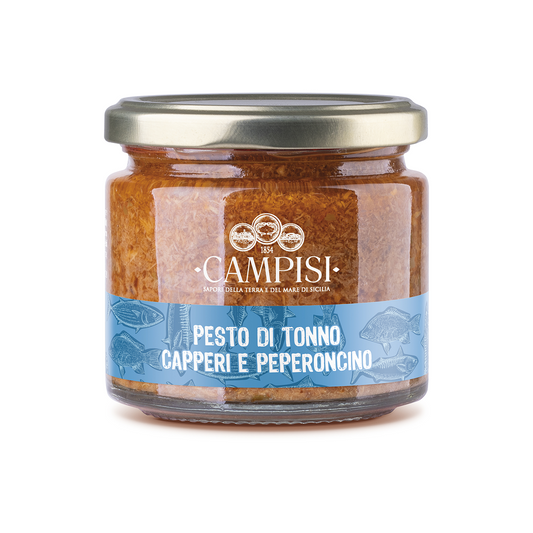 Pesto di tonno, capperi e peperoncino 190g