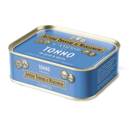 Tonno in olio d'oliva in latta vintage 340g