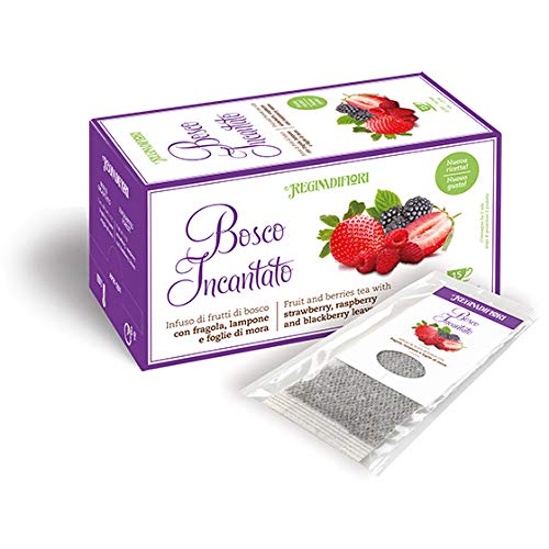 Enchanted Forest Herbal Tea with Strawberry, Raspberry and Blackberry Leaves 15 Filters
